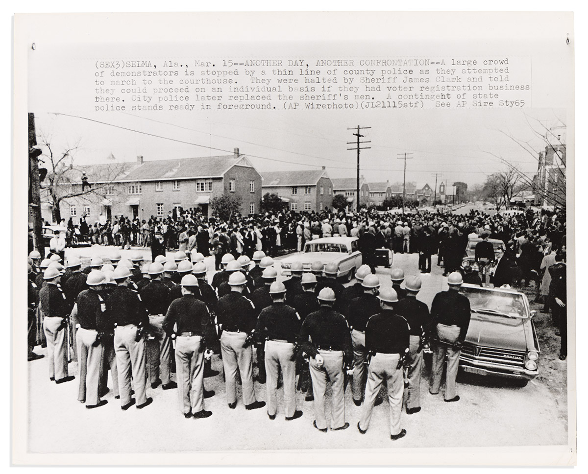 (CIVIL RIGHTS.) 10 press photos of the Selma marches and protests.